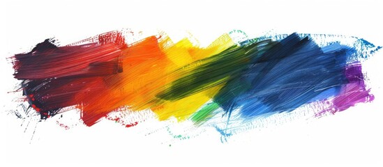Vibrant hand drawn wax crayon chalk strokes on a white background with ample copy space image available