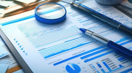 Fototapeta premium Quality Certificate and Checklist document inspecting target marketing planning assignment with quality management. Standardization, certification. Compliance to regulations service and standards.