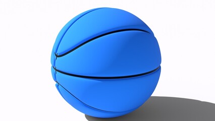 Basketball with white background
