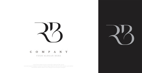 Initial RB Logo Design Vector 