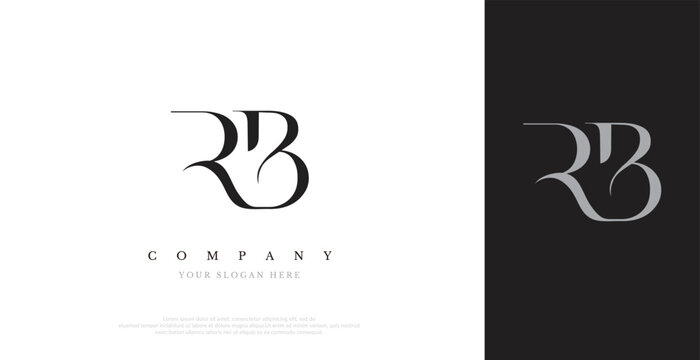 Initial RB Logo Design Vector 