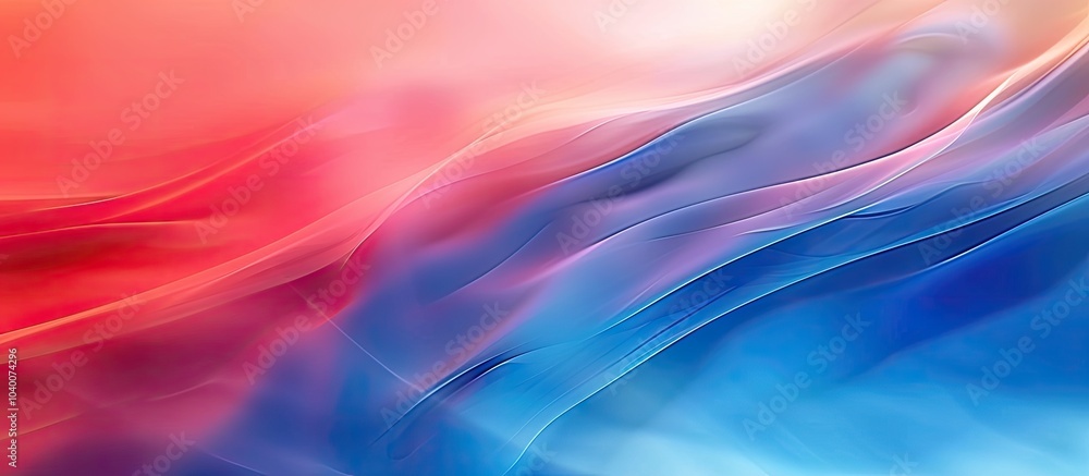 Poster abstract smooth background with blue and red gradient perfect for copy space image