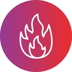 Flame vector icon style