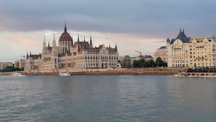 Obraz premium A trip to Budapest in Hungary, a beautiful city full of wonderful monuments.