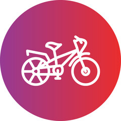 Bicycle vector icon style