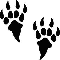 Lines of dinosaur footprints. Dinosaur footprints. ancient animals Footprints on the ground. dinosaur history