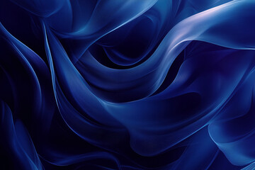 Obraz premium blue silk