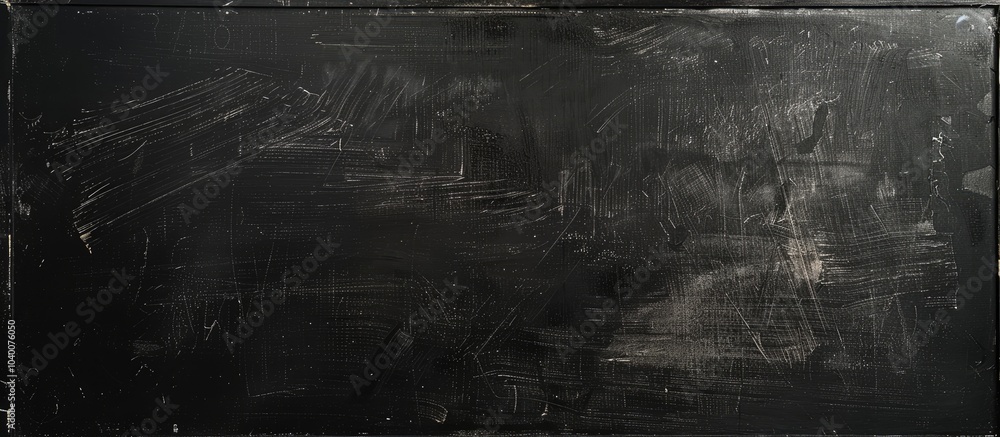 Poster vintage blackboard with an old textured surface serving as a mock up for an advertisement or menu fe