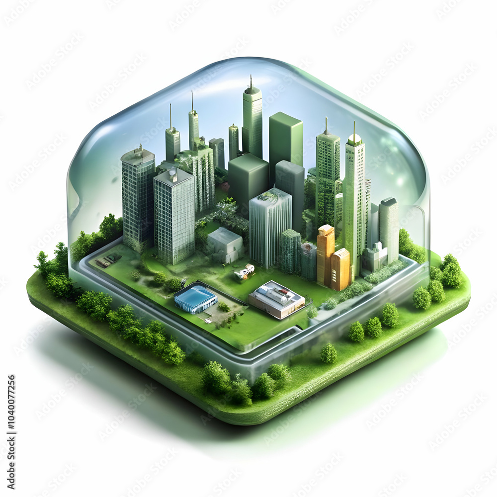 Poster glossy circuit board background with transparent cityscape overlay for smart city technology concept