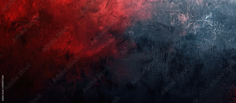 Poster abstract background featuring red and black color gradient with a grainy texture effect perfect for 