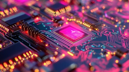 Fototapeta premium silicon computer chip technology