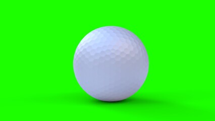 golf ball with green background