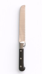 kitchen knife with white background