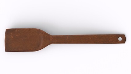 kitchen spoon with white background