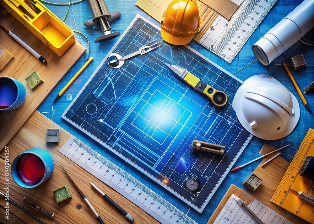 Poster measure line icon for precision and accuracy in design and engineering fields