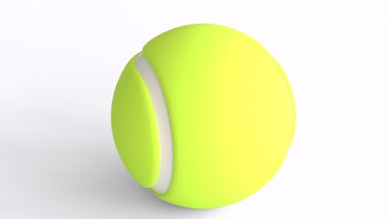 tennis ball with white background