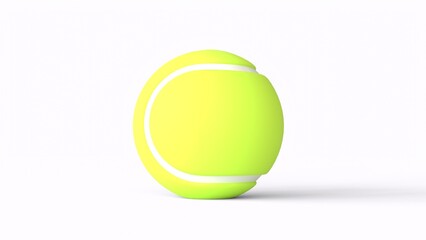 tennis ball with white background