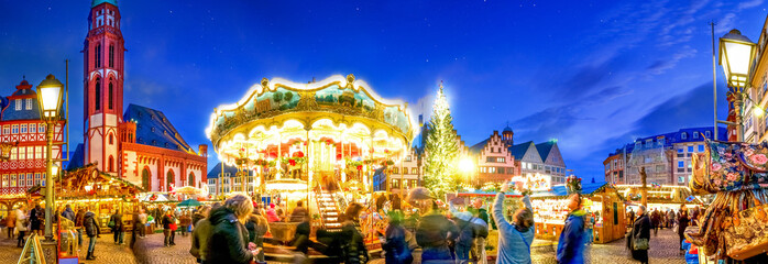 Fototapeta premium Weihnachtsmarkt, Frankfurt am Main, Germany 