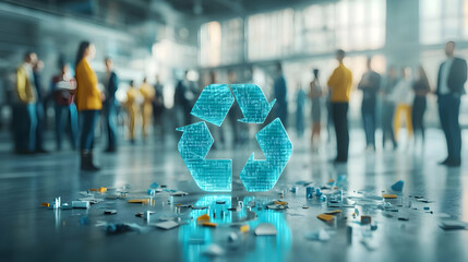 3D Impromptu Circular Economy Demonstration Collaboration Business Leaders Community Members Hands-On Activities Aha Moments Sustainable Practices Shared Learning Icon White Background