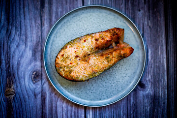 Baked Salmon with Lemon and Herbs