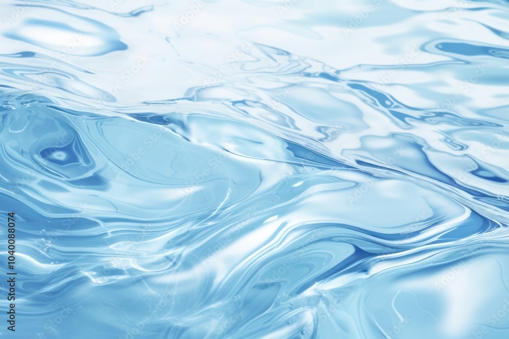 Poster Water waves outdoors ripple blue.