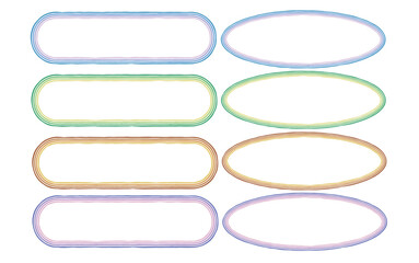 落ち着いたグラデーション風の文字フレームセット