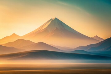 Minimalist Abstract Mountain Landscape Art for Nature Decor, Wall Prints, and Canvas Decor