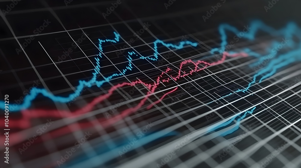 Poster a high-definition view of a report chart analyzing sales trends at a company update