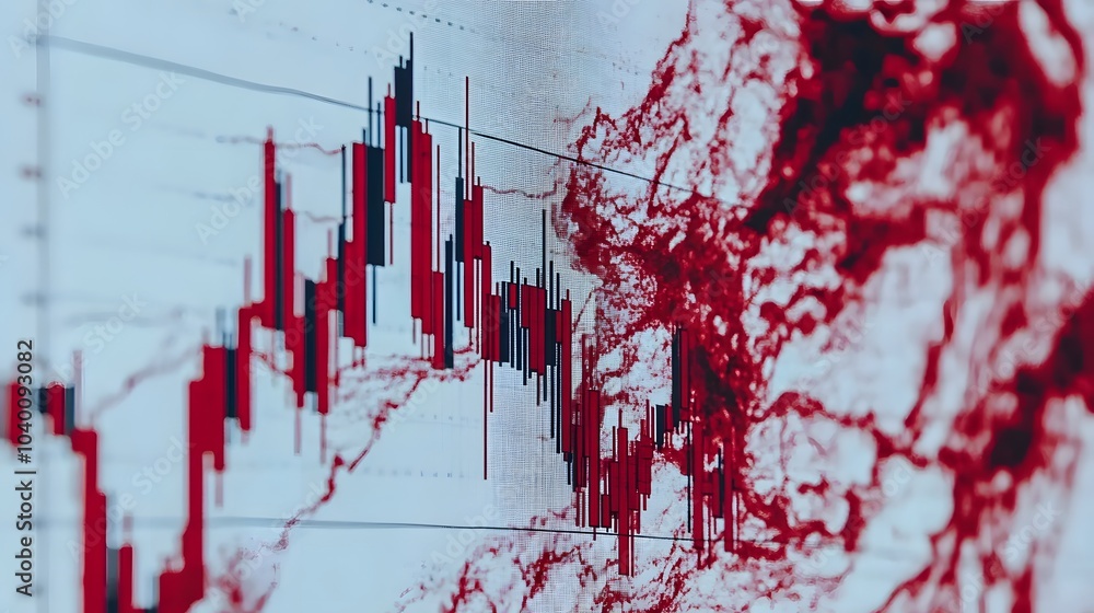Poster a high-definition view of a line chart showing significant upward trends in an annual financial repo