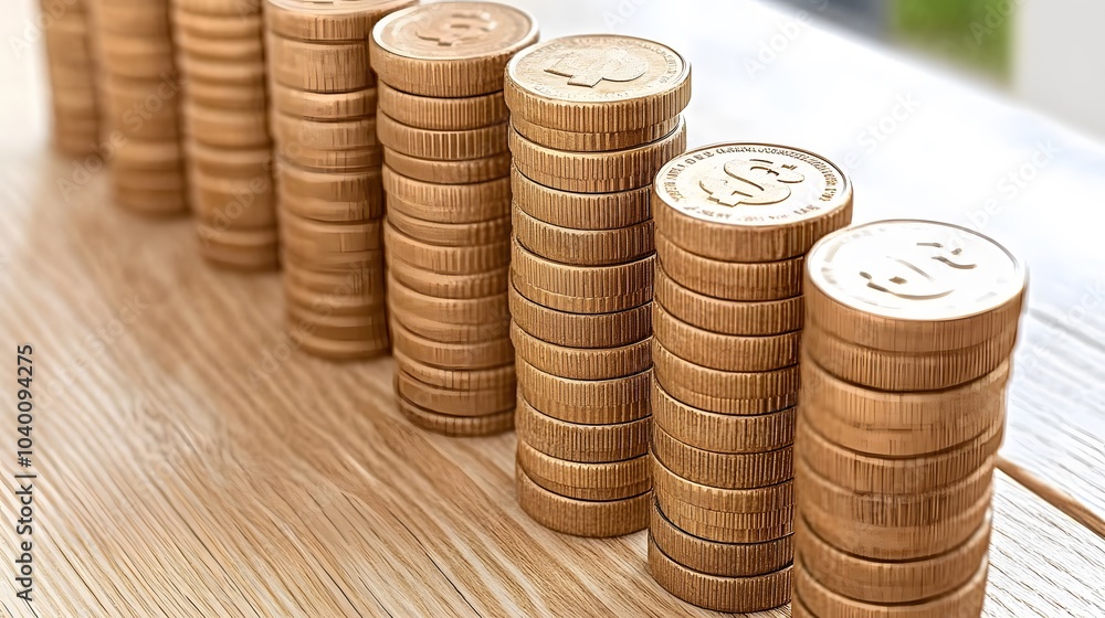 Poster a close-up of a stacked bar chart showing a steady increase in division-specific profits at a global