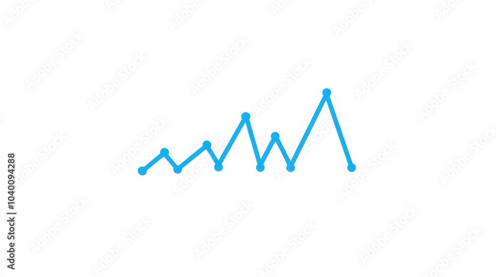 Poster a zoomed-in view of a line graph showing an increase in yearly profits during a shareholder meeting
