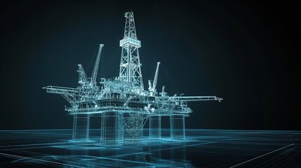 Intricate 3D Wire-Frame Style Vector Rendering of a Portrait in a Futuristic Digital Art Style