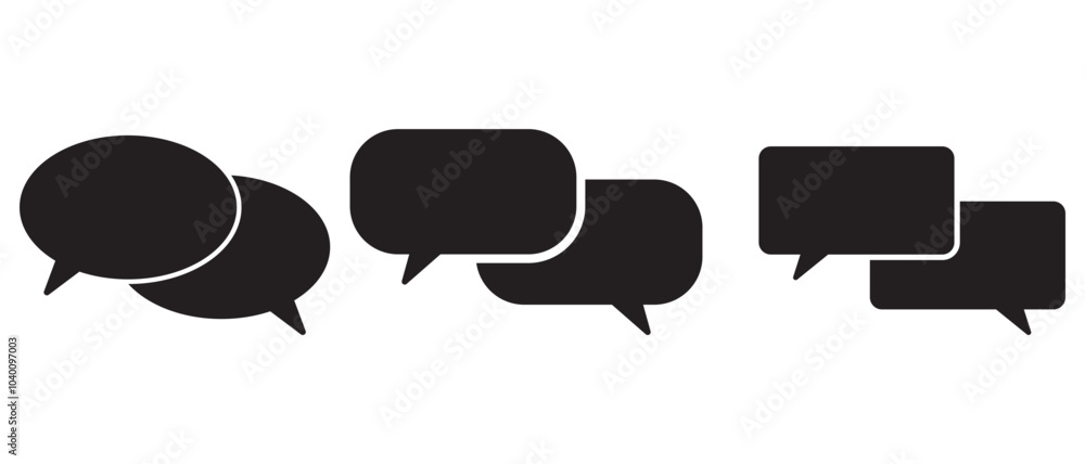 Canvas Prints chat icon message symbol. online message speech bubble social media app. web chat sign.