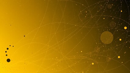 Abstract gold background with dots