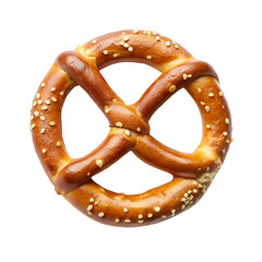 pretzels isolated on white background - Generative AI