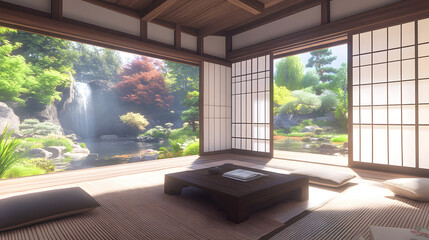Fototapeta premium modern living room interior