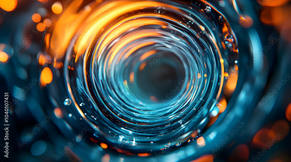 Poster Top View of a Single Capsule Surrounded by Translucent Elements on a Light Background