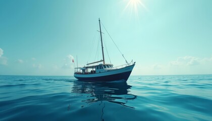 Sail into the horizon on a serene day