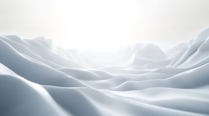 Fototapeta premium Abstract White Futuristic Background with Fractal Patterns