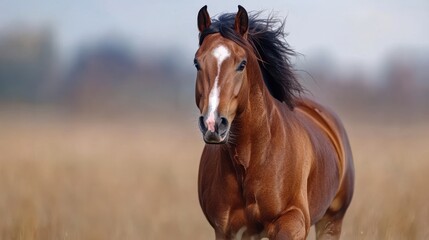Fototapeta premium Majestic Horse Rearing Up in Natural Setting