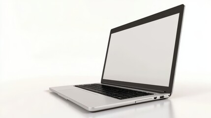 Fototapeta premium Modern Laptop on a Clean Surface
