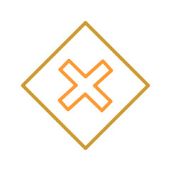 Multiplication Sign Vector Icon