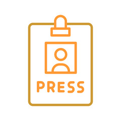 Press Pass Vector Icon