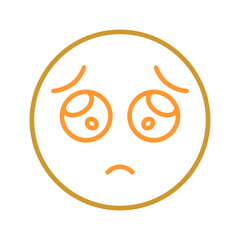 Obraz premium Pleading Face Vector Icon
