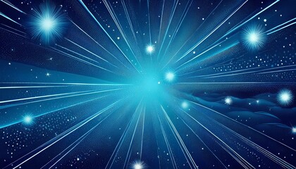 Naklejka premium abstract blue background with stars