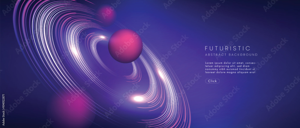 Poster futuristic technology abstract background. abstract futuristic curve digital line design.modern futu