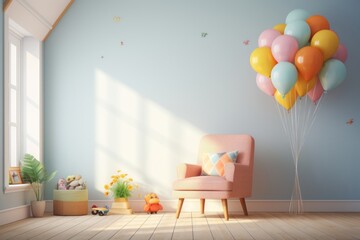 Room architecture furniture birthday.