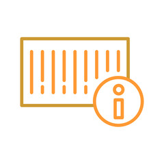 Barcode Product Info Vector Icon