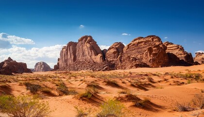 Obraz premium desert landscape with red rock formations