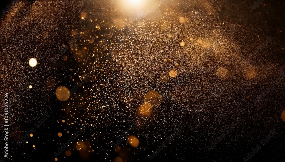 Wall mural falling of abstract dust particles on light as texture or background overlay